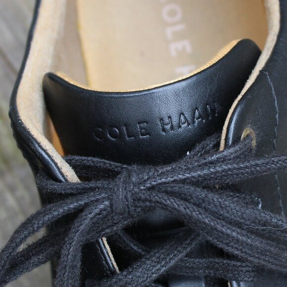 Cole Haan Grand.0S Black Leather Sneakers, Men's Size 10 M, EUC - Picture 11 of 15